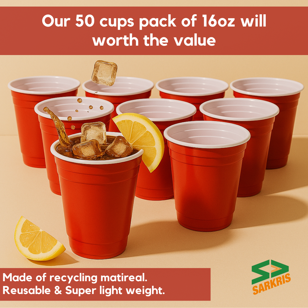 Premium Party Cups - 50pcs