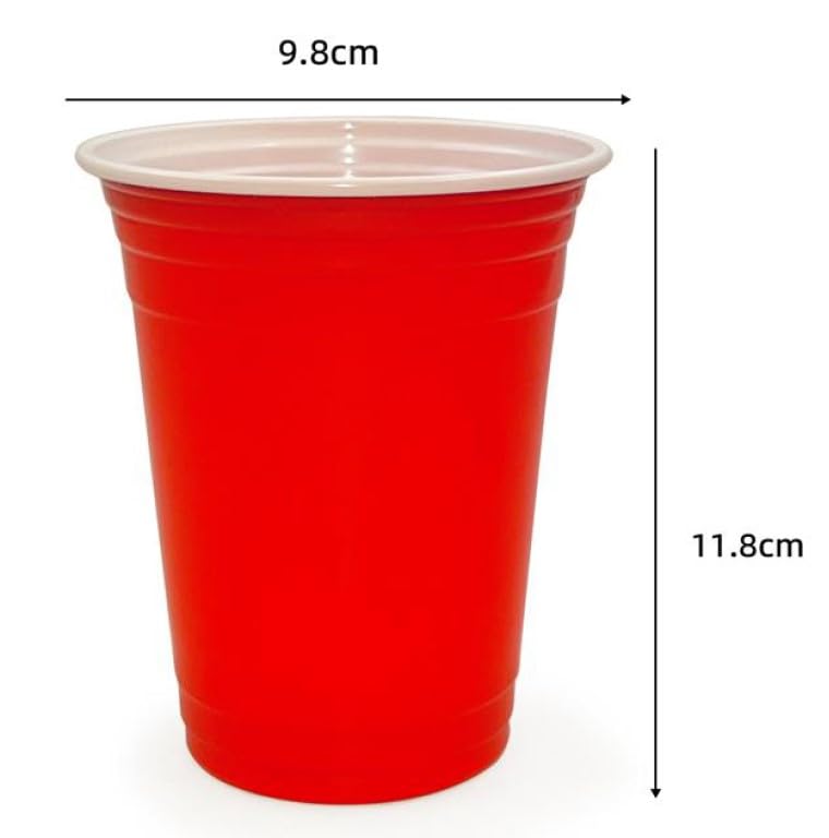 Red party cups reusable and disposable